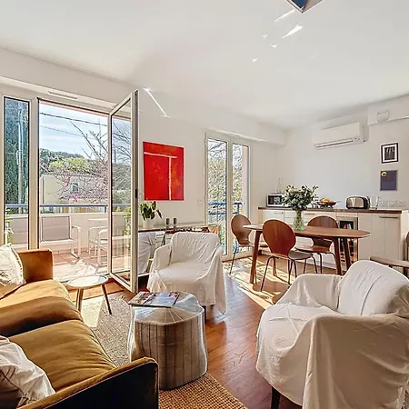 公寓 Cap Dantibes Duplex Terraces & Nearby *