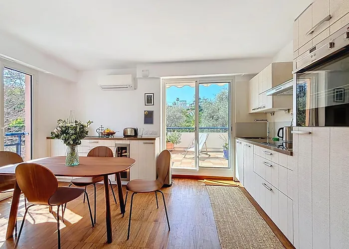 شقة Cap Dantibes Duplex Terraces & Nearby أنتيب